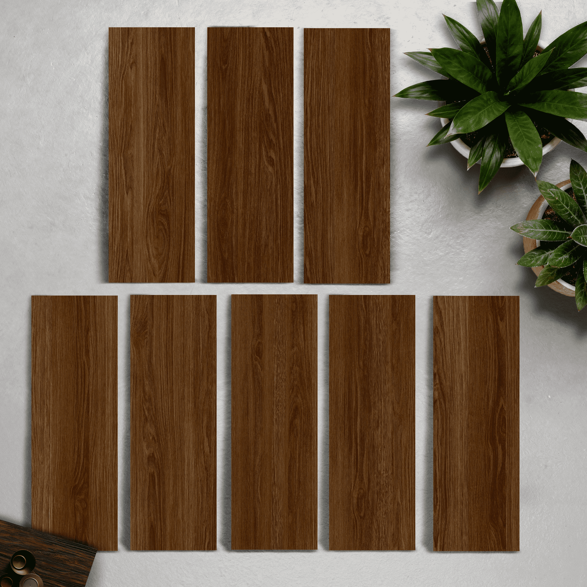 Highland Honey, estilo madera, formato 20x60, ideal para ambientes cálidos