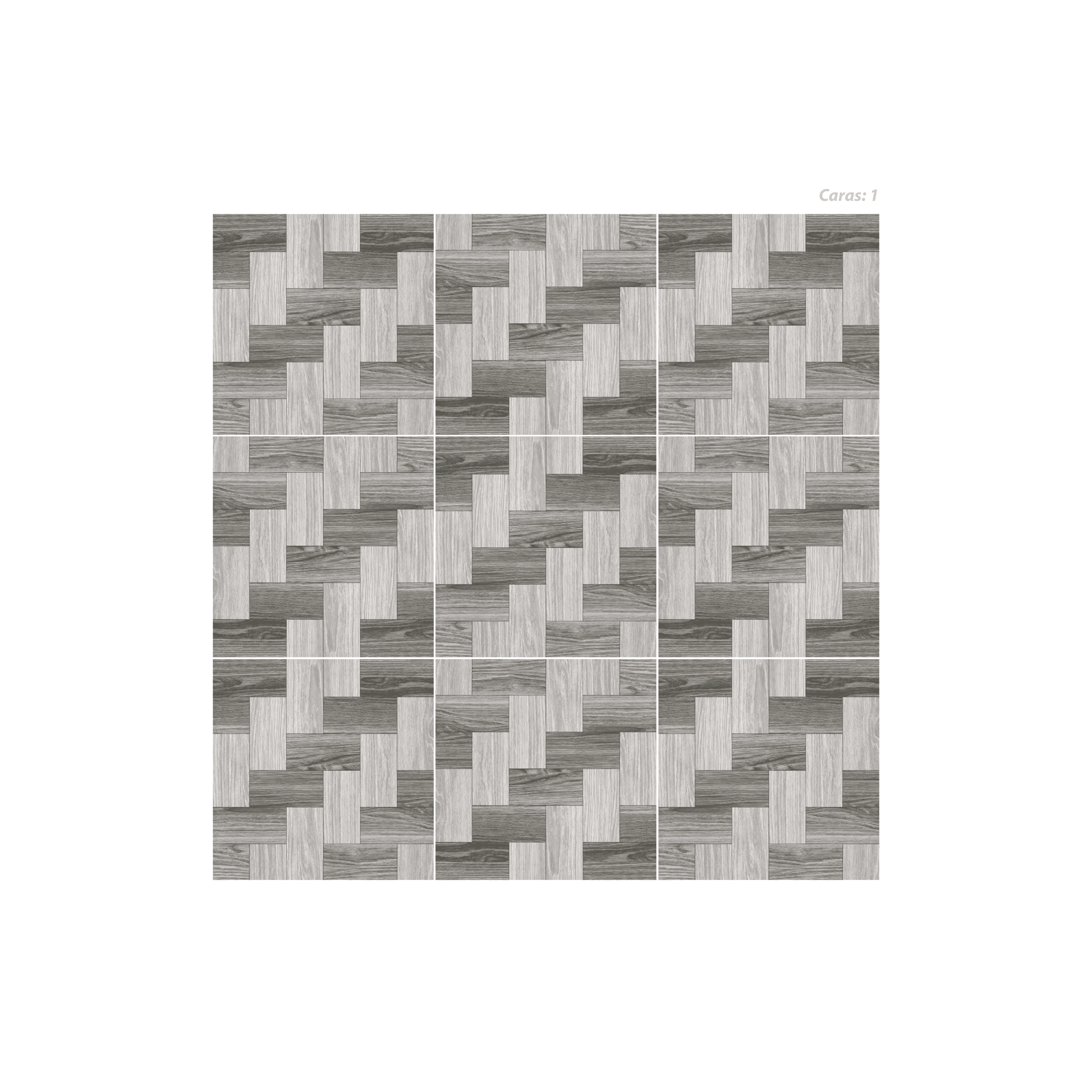 PIEK GRIS PANEL Piek gris panel, formato 46x46, estilo madera