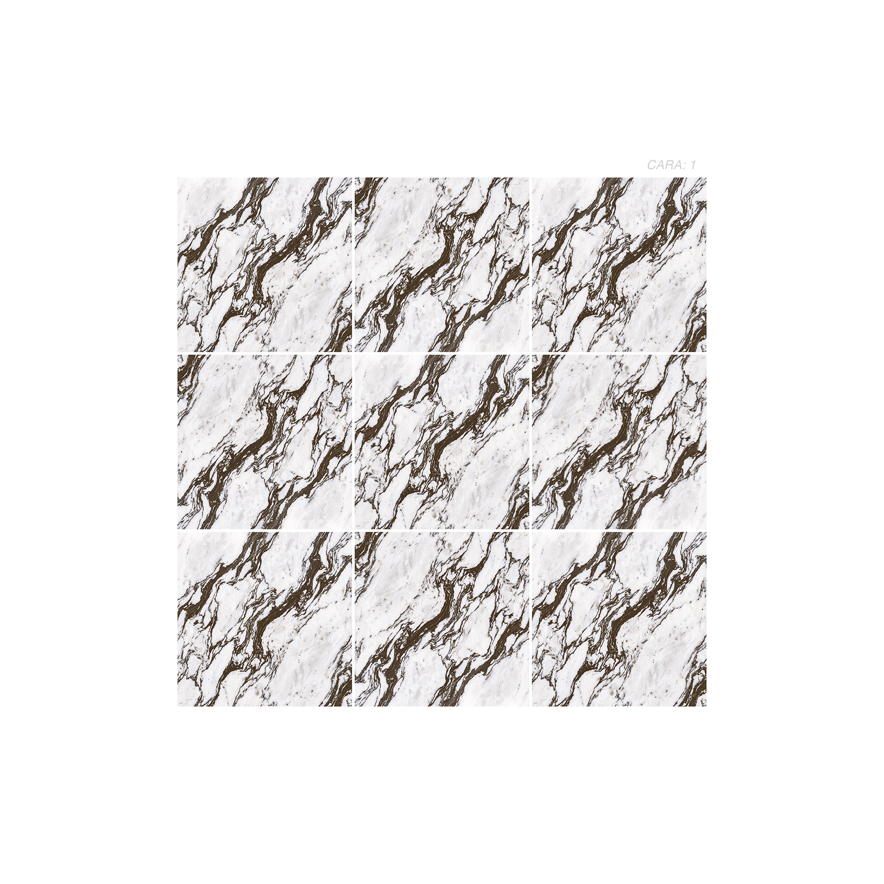 CERÁMICA MÁRMOL CARPEM PANEL Cerámica mármol Carpem, colección Materia 46x46, panel de 9 piezas